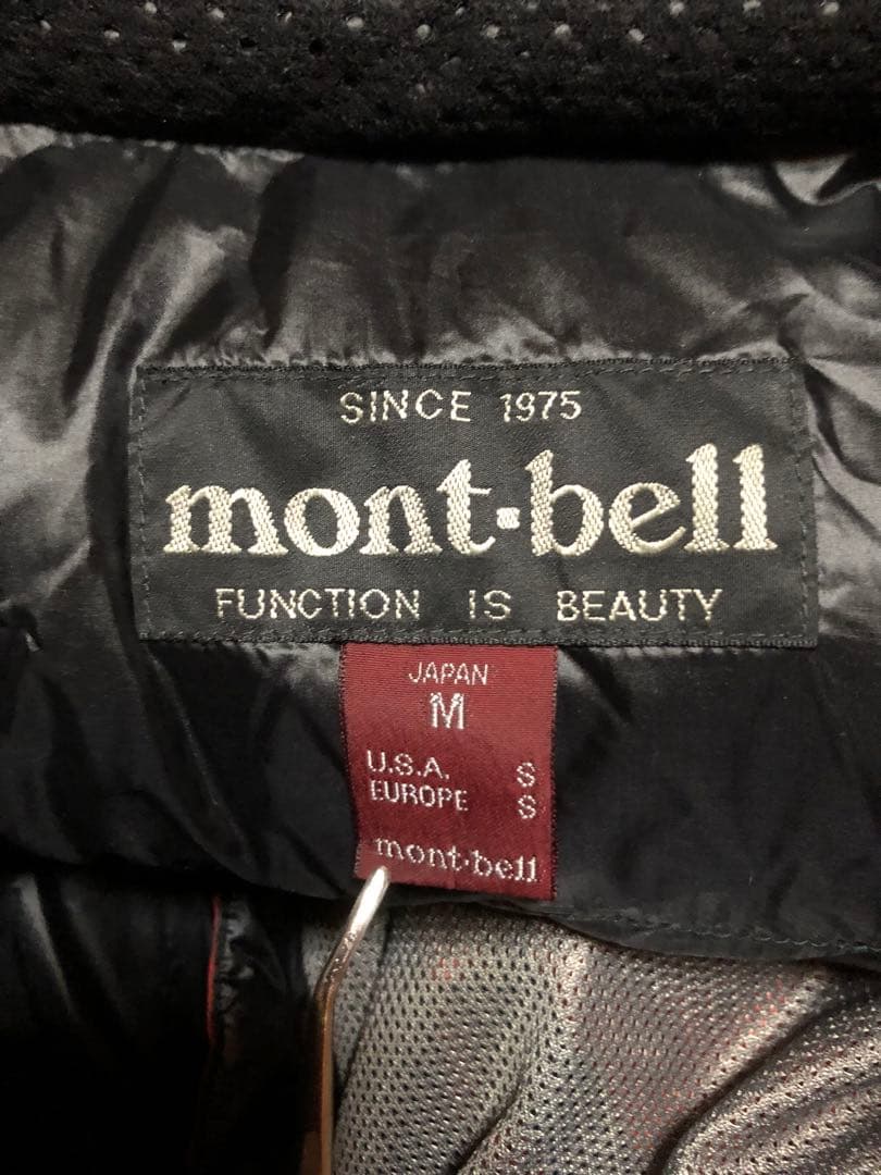 mont-bell モンベル アルパインダウンジャケット M 収納袋付き レッド