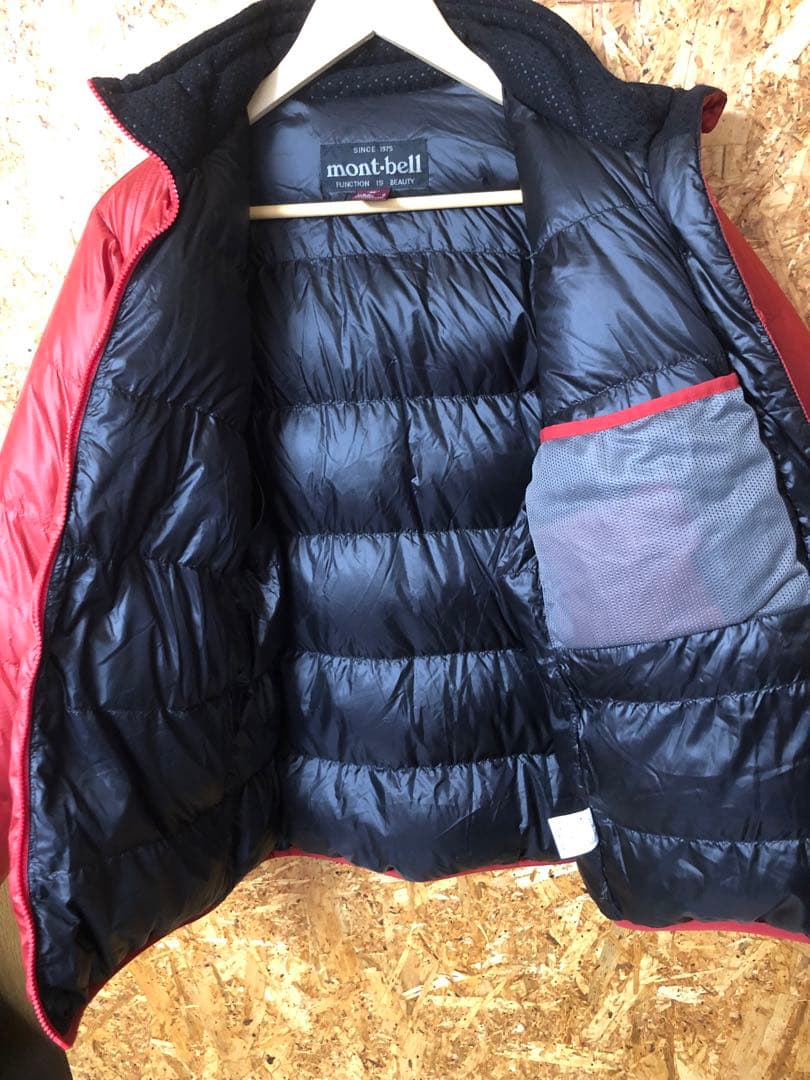 mont-bell モンベル アルパインダウンジャケット M 収納袋付き レッド