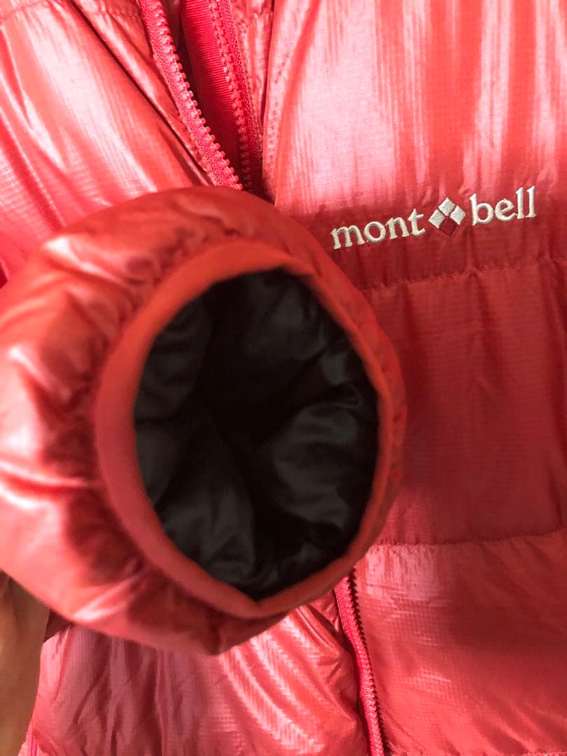 mont-bell モンベル アルパインダウンジャケット M 収納袋付き レッド