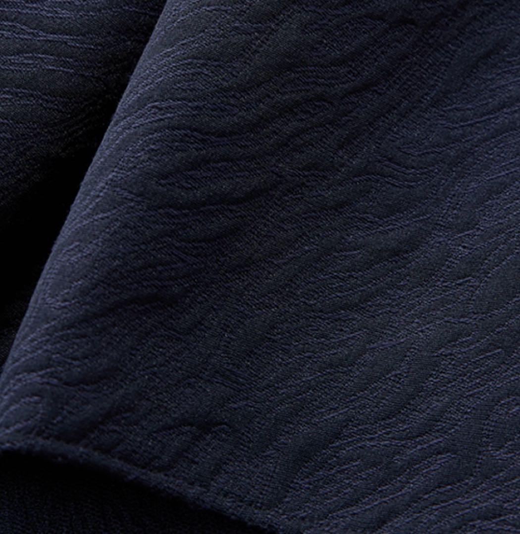 ［L'AUBE BLANC］キーネックジャガードドレス