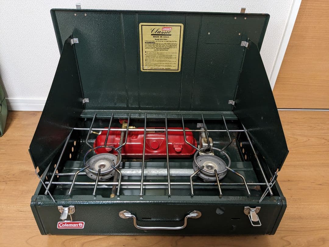 coleman クラシックツーバーナー 416-700J 専用収納袋付き - メルカリ