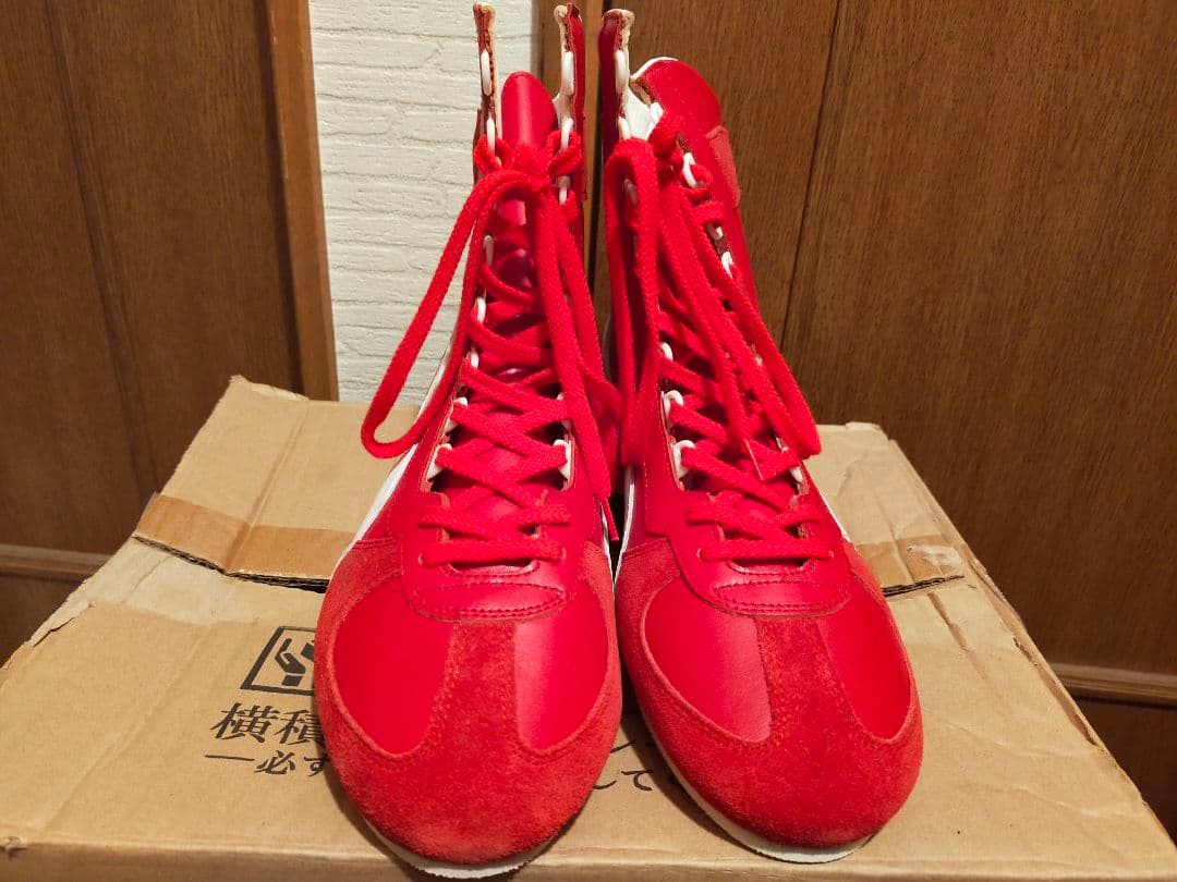 【NOB 】新品　ボクシングシューズ　レッド✕ホワイト　28.5cm