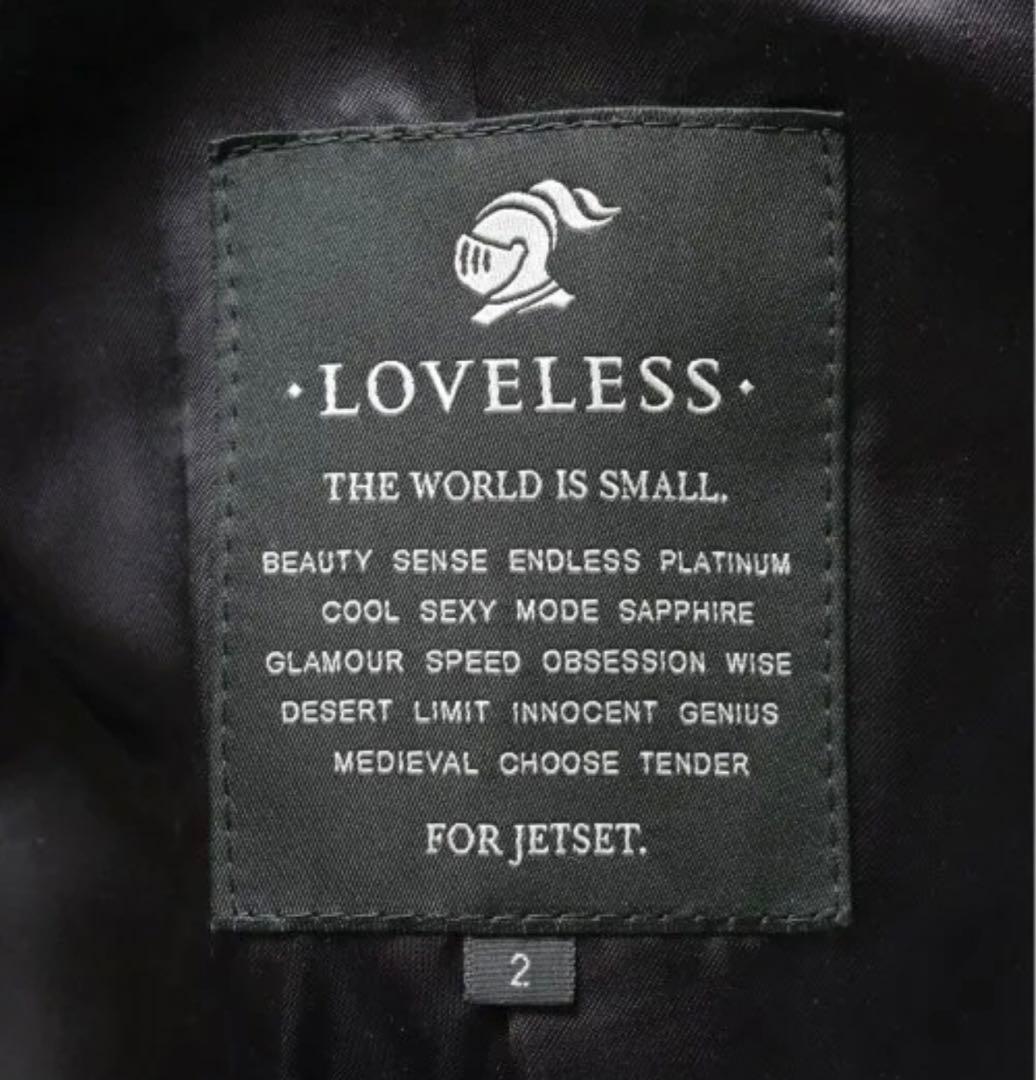 LOVELLESS チェスターコート メンズ　ロングコート　ブラック　ウール