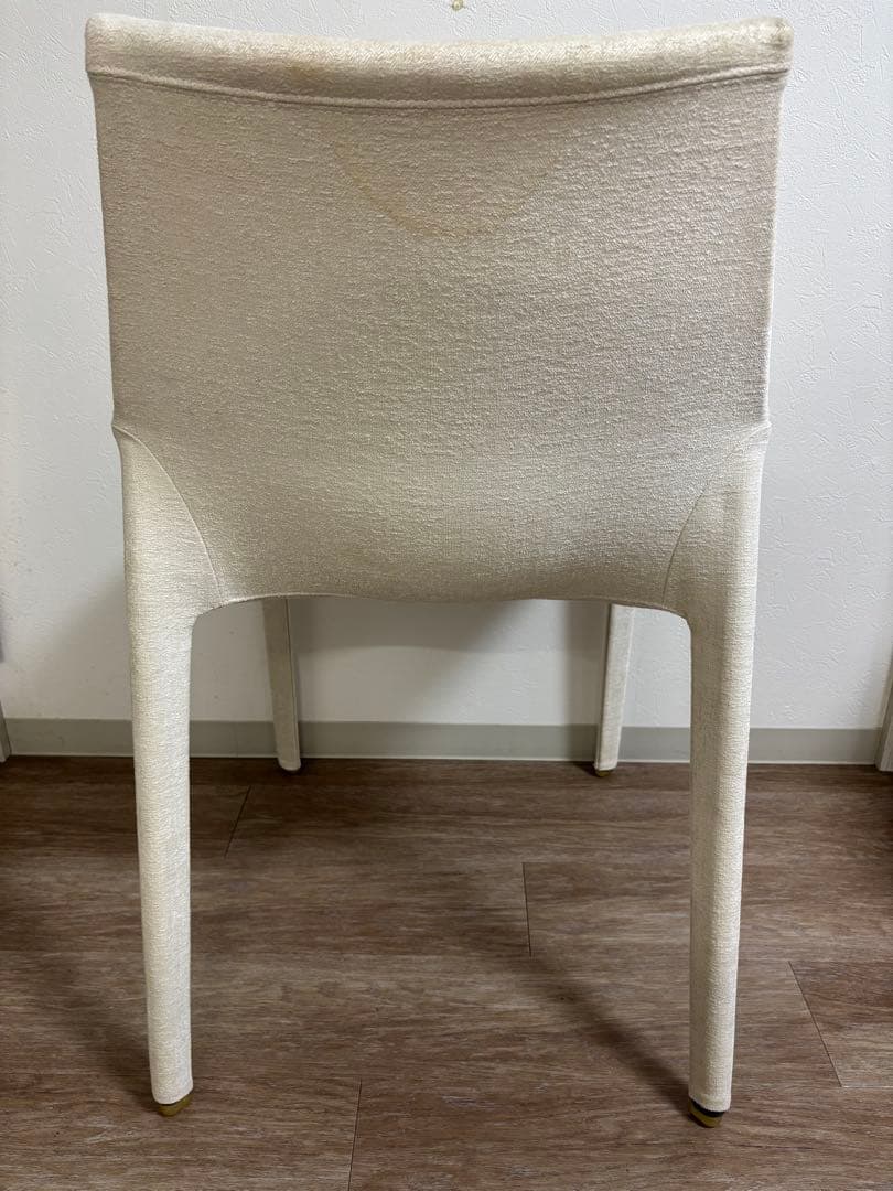 モルテーニ　OUTLINE　ダイニングチェア　アイボリー　2脚　定価46万円