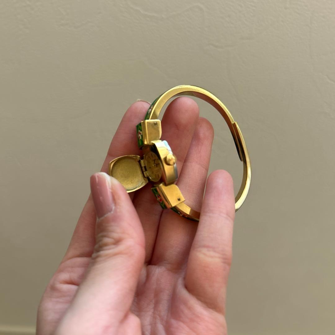 美品】Chandler 17jewels 手巻き腕時計 バングル ブレスレ