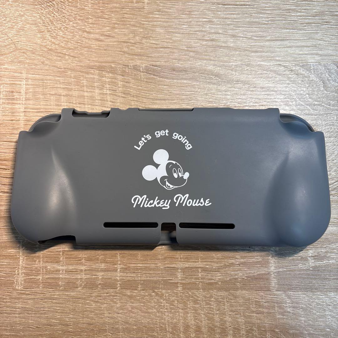 ニンテンドースイッチライト グレー ミッキーマウス ソフトケース付き
