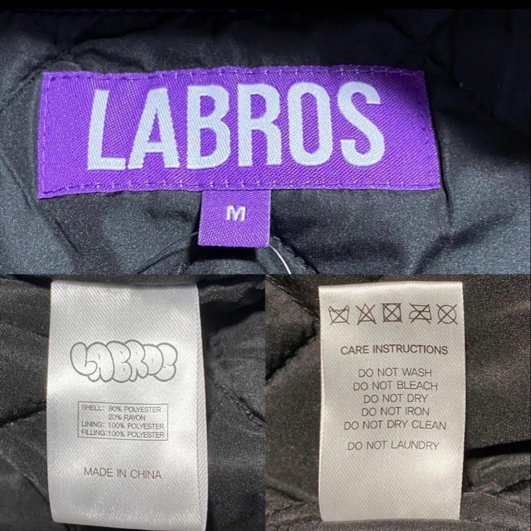未使用タグ付　LABROS スタジャン ブルゾン メンズ L位相当　M ワッペン