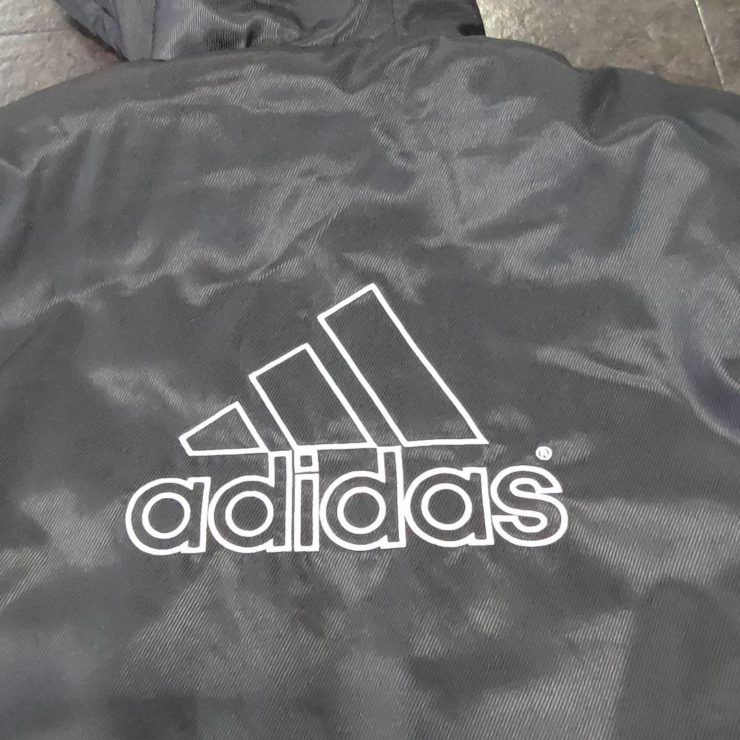 【極美品 adidas】ベンチコート ブラック CLIMAPROOF ロング丈
