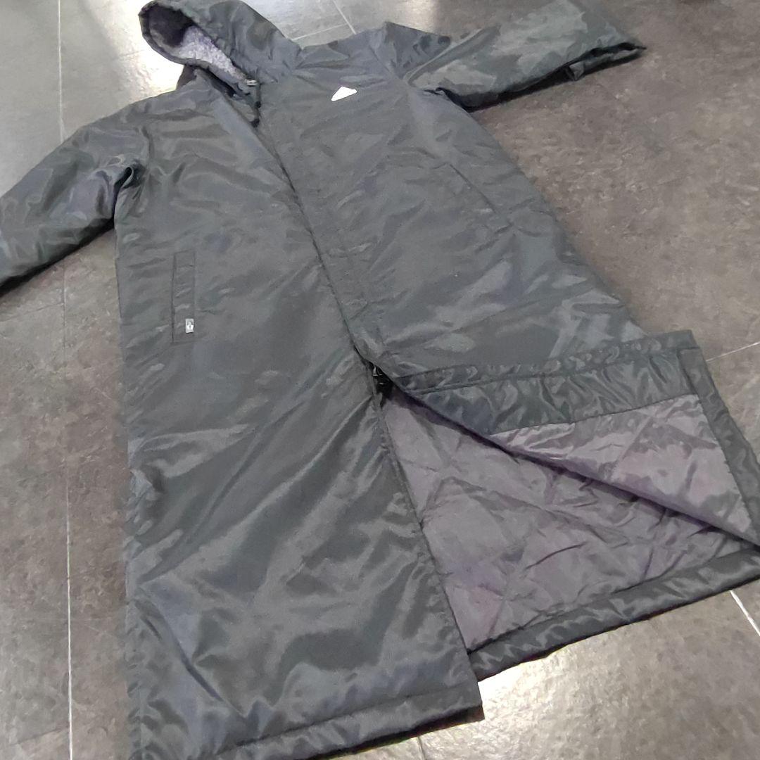 【極美品 adidas】ベンチコート ブラック CLIMAPROOF ロング丈