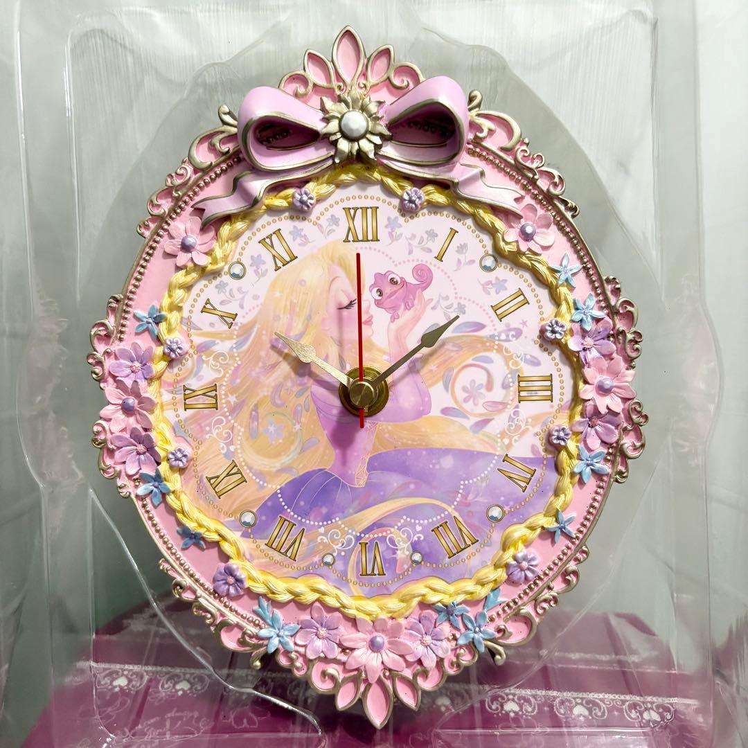 廃盤・希少】ディズニーストア限定 ラプンツェル 時計 壁掛け 置き時計