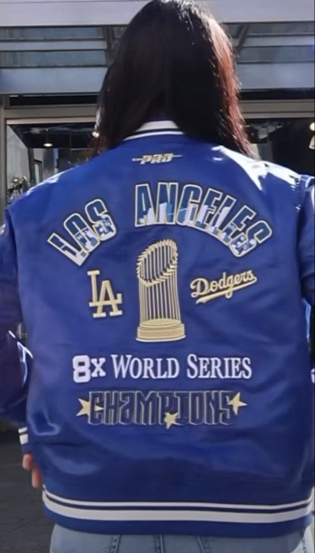 【正規品メンズＬ】ドジャース2024 ＷＳチャンピオン　フルスナップ　スタジャン