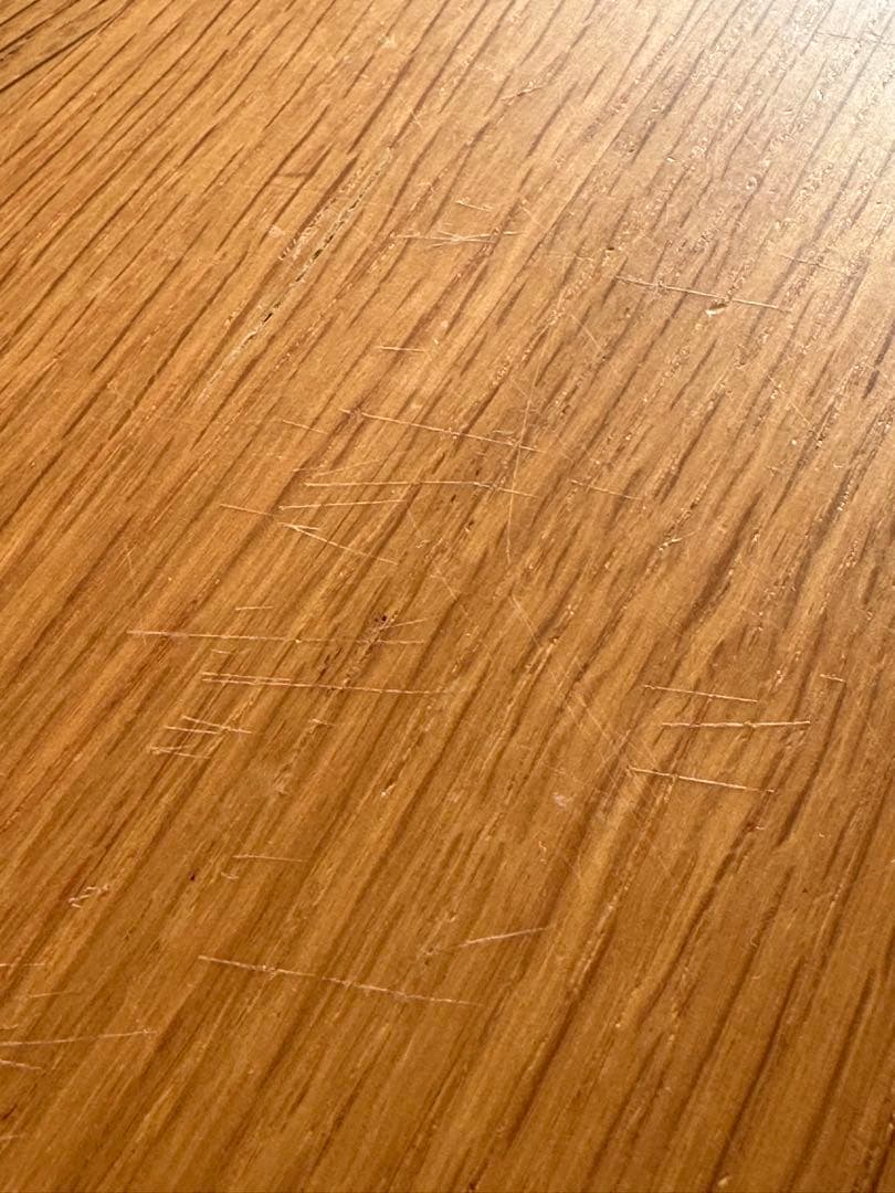 無印良品　無垢材デスク　木製デスク オーク材 事務机 引き出し付き　学習机