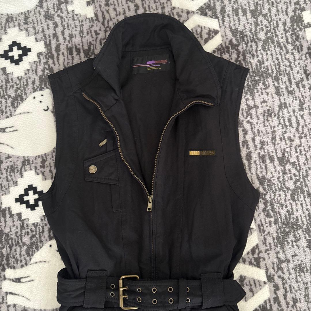 ブラック/パープル ジャケット&オーバーオールセット