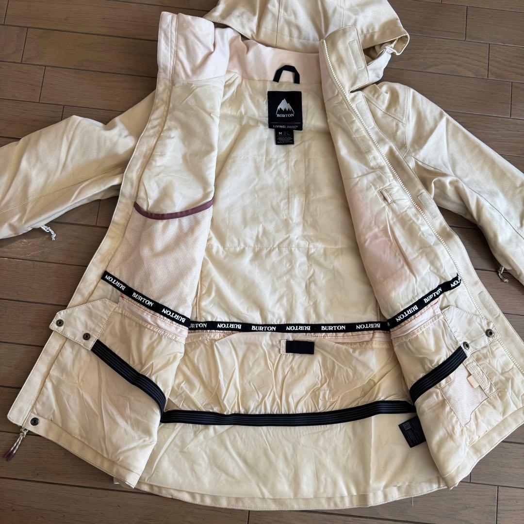 BURTON JET SET ジャケット Mサイズ オフホワイト スノーボード