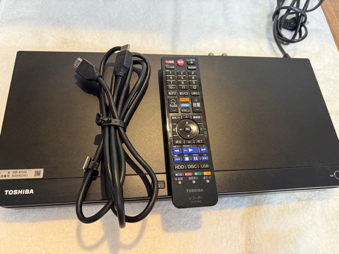 TOSHIBA REGZA DBR-W1008 ブルーレイレコーダー