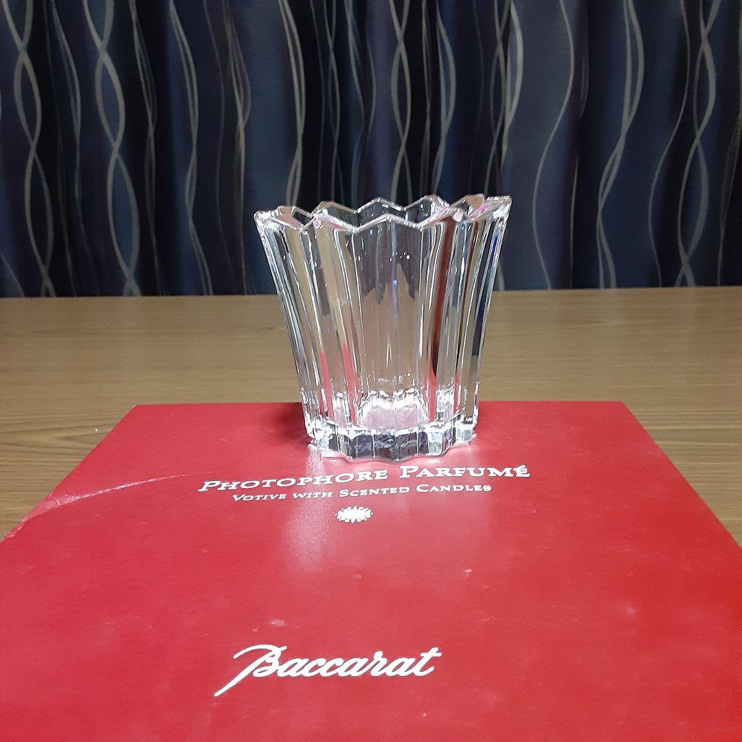 完全未使用品 希少 バカラ キャンドルホルダー 箱に難ありますが中身は新品