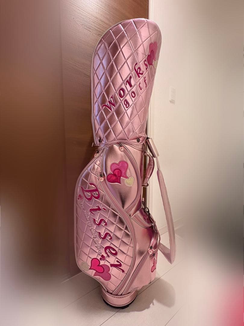 【最終値下げ】Bisser ピンク ゴルフバッグ