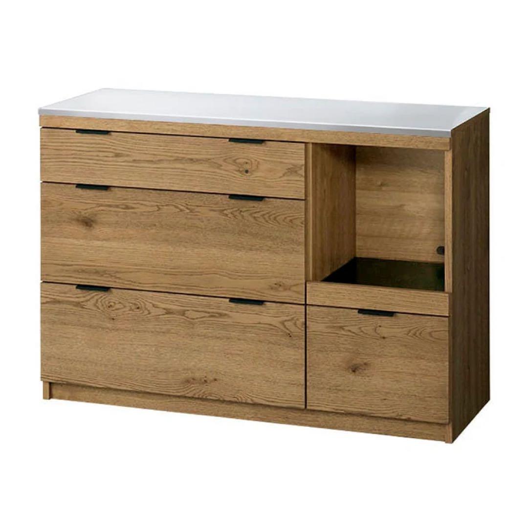 キーボー様】unico ADDAY(アディ) キッチンボード W1230