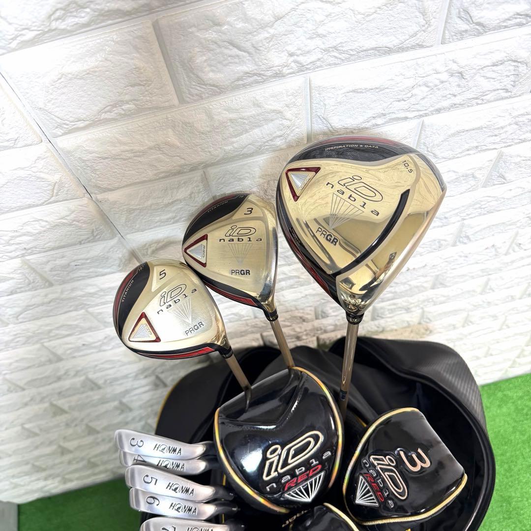 ゴルフセット　豪華　HONMA PRGR ラウンド仕様　メンズ　すぐ使える　良好