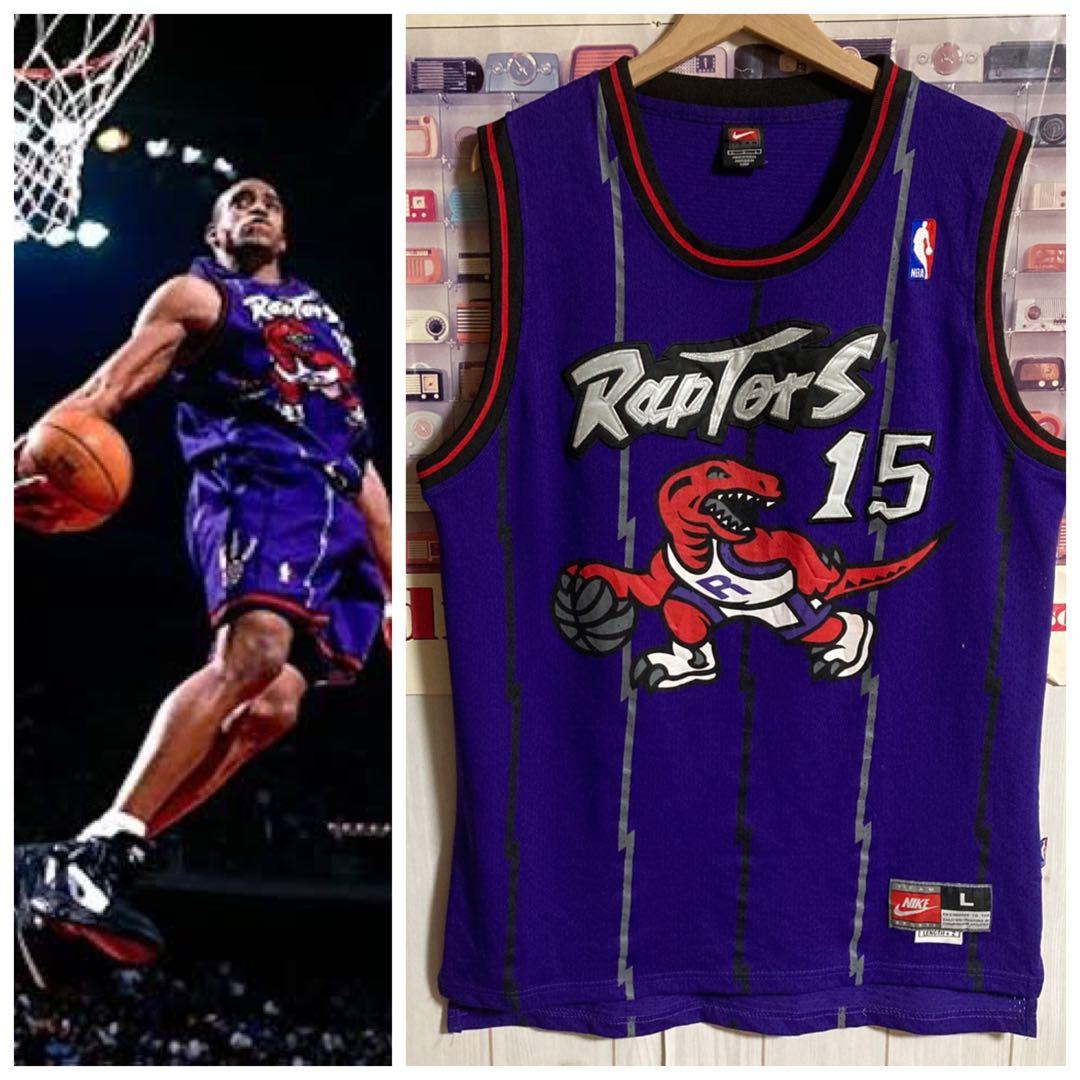 希少90s NIKE NBAトロントラプターズ/ヴィンス・カーターユニフォームL