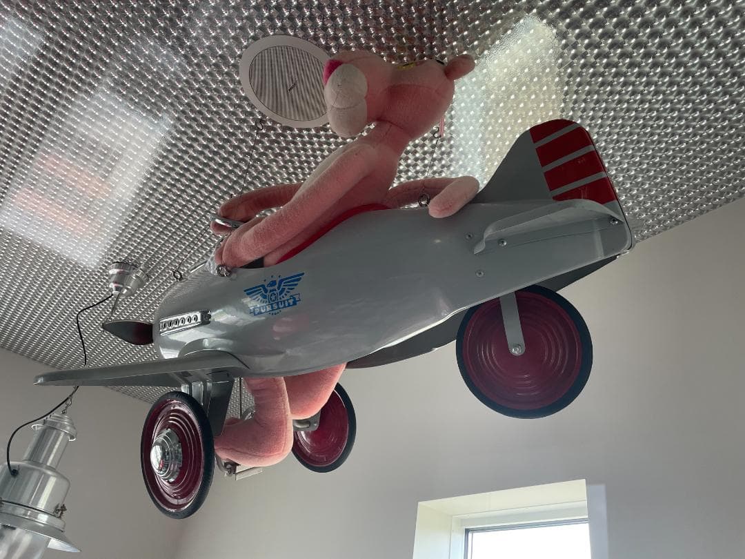 ★送料込！ ペダルカー USA戦闘機 アンティーク風 希少品 ビンテージ 金属製