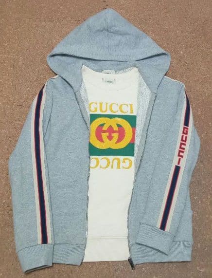 【GUCCI】 グッチ トレーナー ロゴスウェット 　サイズ10