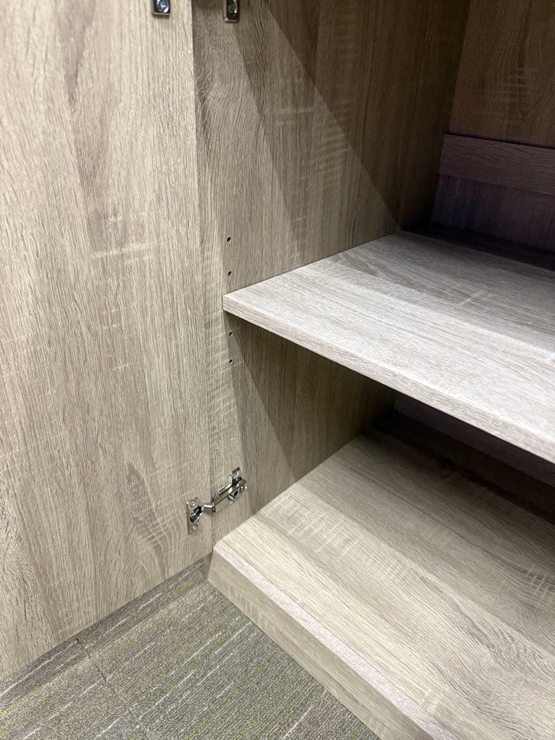 【洗浄消毒作業済】LOWYA ロウヤ　キッチンカウンター　レンジ台　食器棚