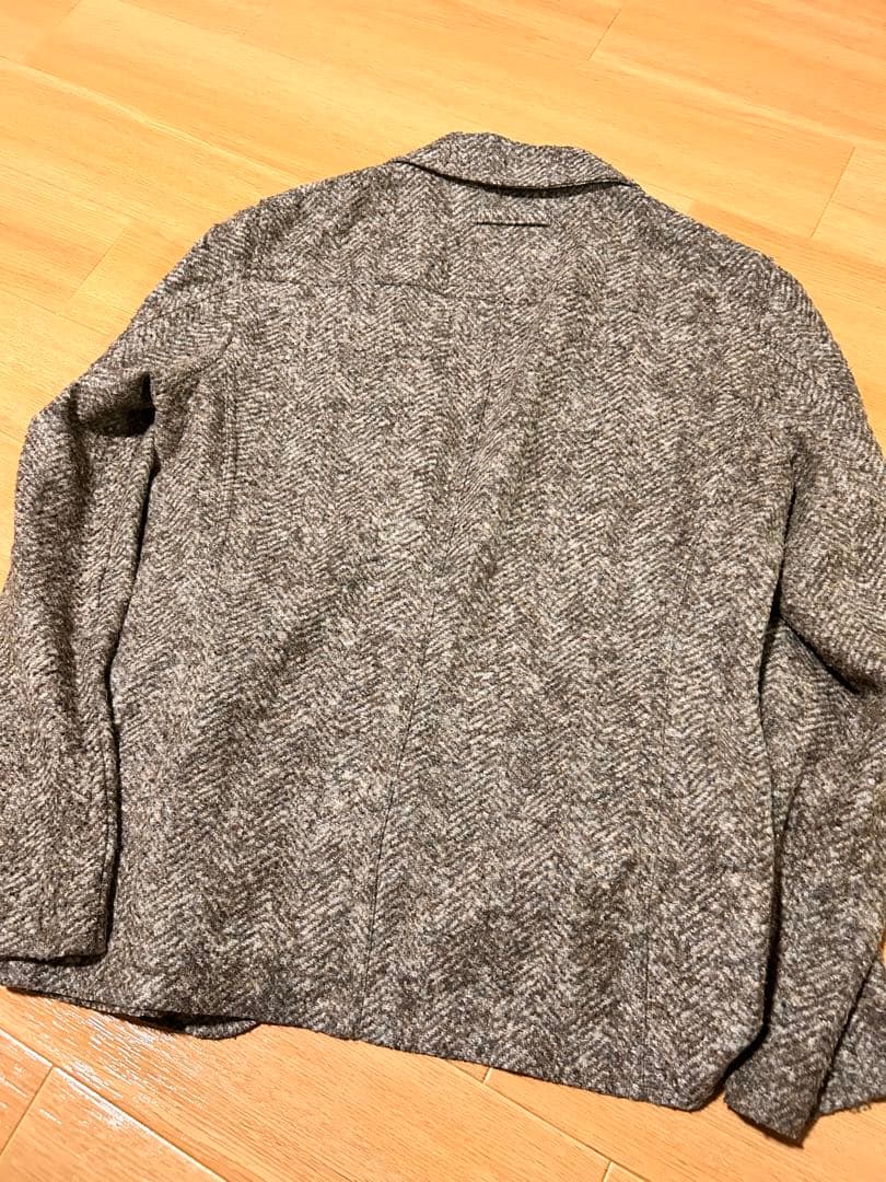 未使用 トネッロ Tジャケット ネップツイード ヘリンボーン ブラウン