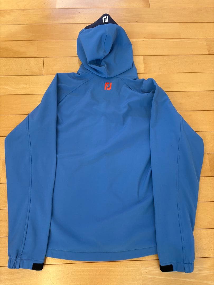 【美品】FootJoy golf フード付きジャケット 青 XLサイズ