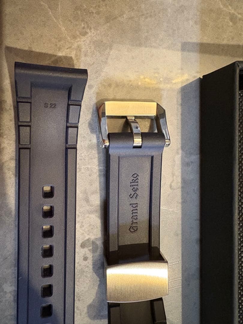 グランドセイコー　白樺　ラバーベルト　slgh005 22mm ネイビー