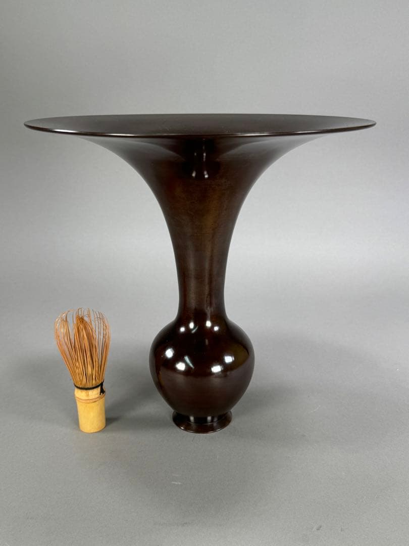 池坊 いけばな 唐銅鋳造 銅花器 - メルカリ