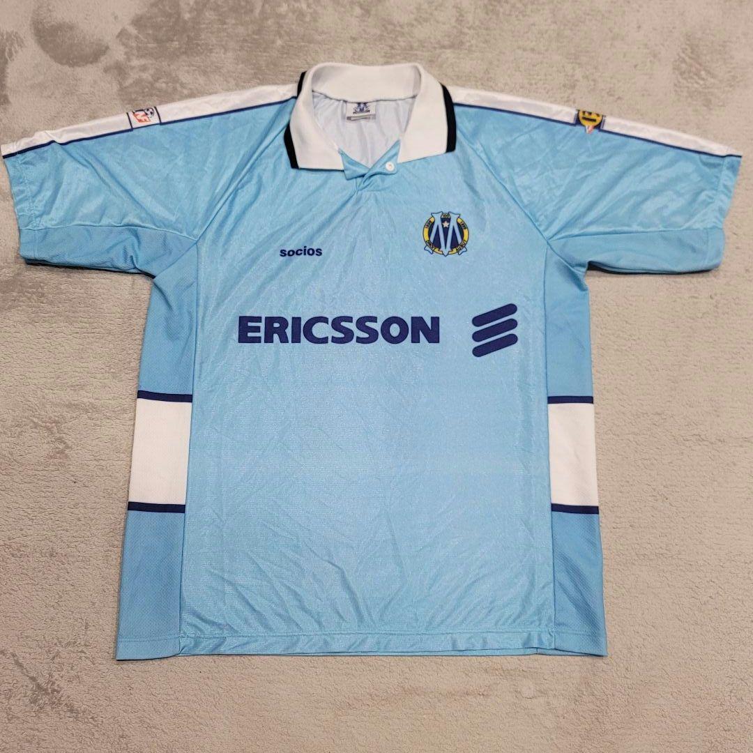 マルセイユ　ラバネッリ　ユニホーム　XXL　水色　襟　ビンテージ　socios