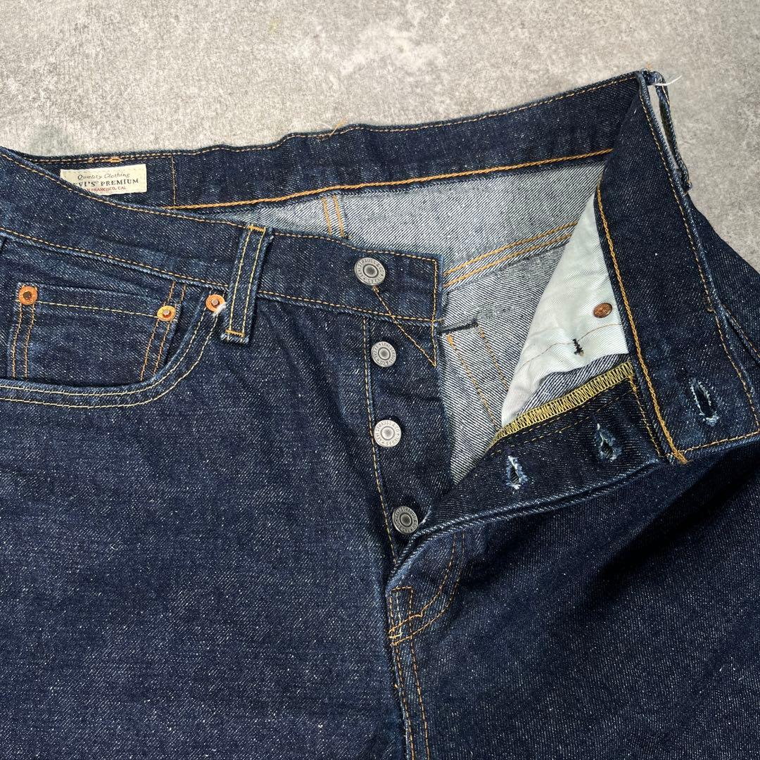 LEVI'S 501 赤耳 クロカン 革パッチ W30 L32 セルビッチデニム