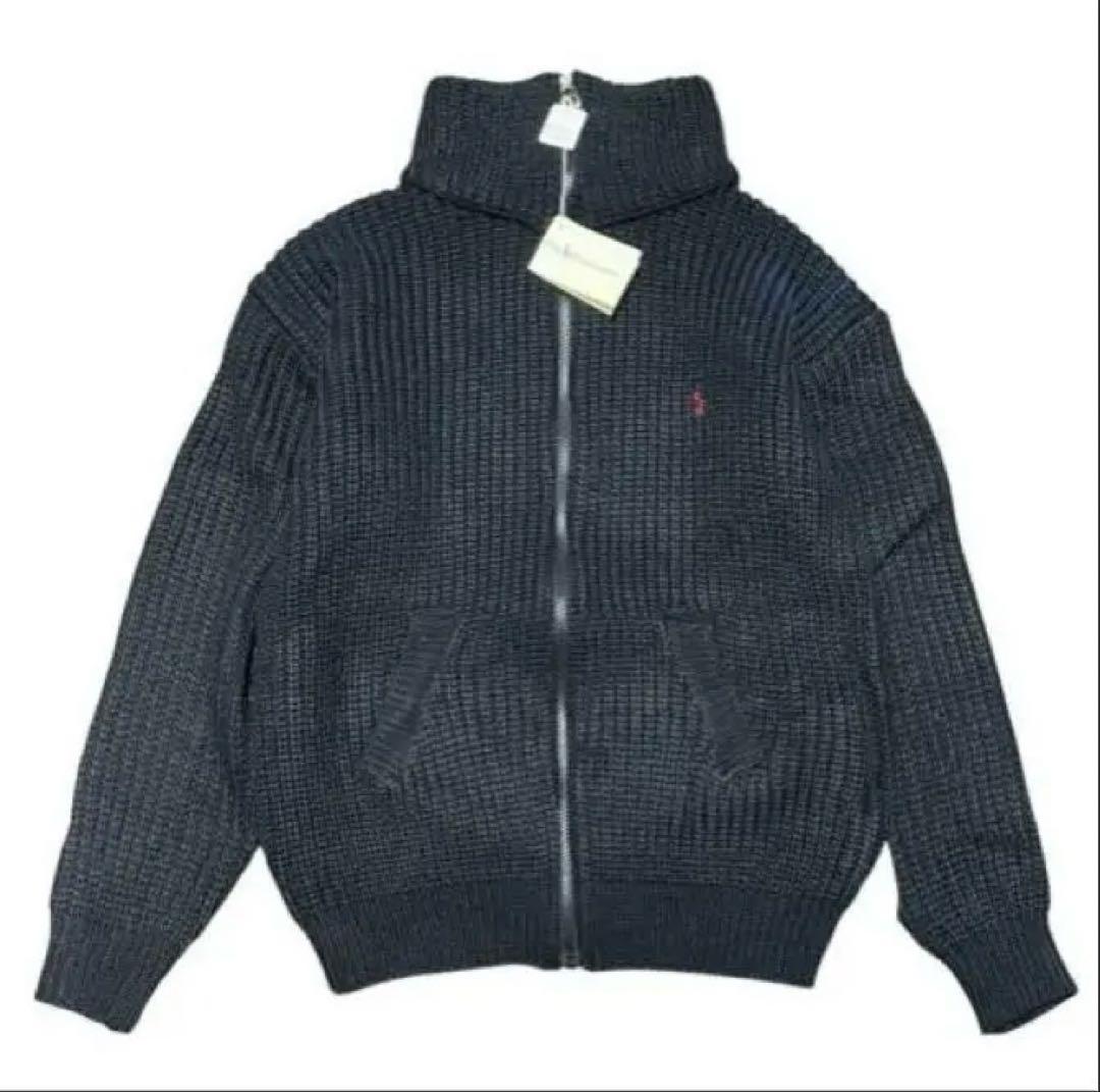 90s POLO ラルフローレン ドライバーズニット ジャケット 刺繍 - メルカリ