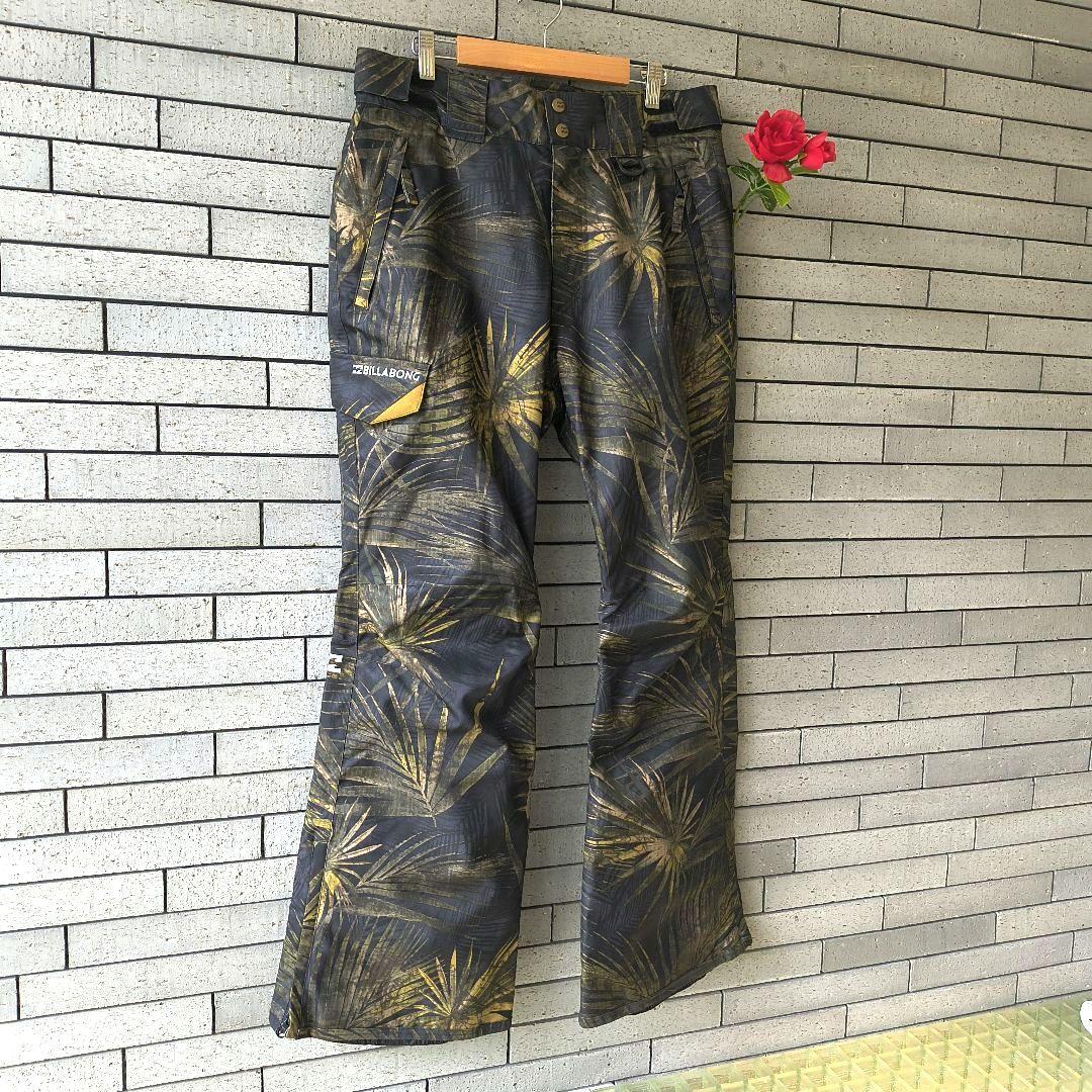 ♠【ビラボン】✨新品未使用　スノボードパンツ　ボタニカルプリント　M