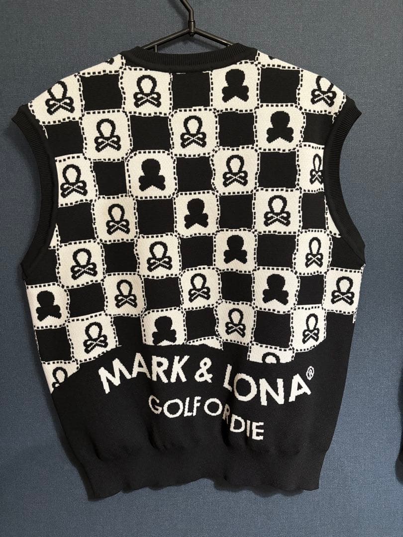MARK&LONA ゴルフウェア ニットベスト サイズ48