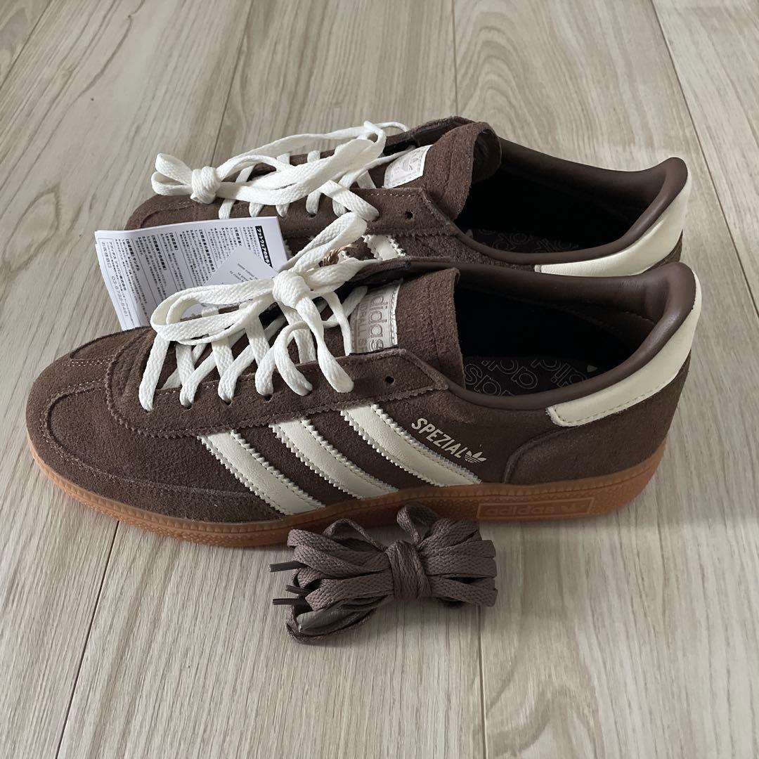 アディダス　スペツィアル　ブラウン　スニーカー