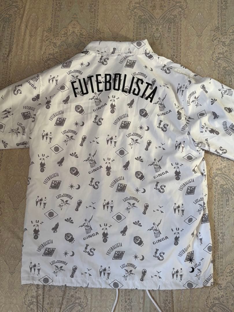 【希少XL】ルースイソンブラ GINGA 総柄コーチジャケット ホワイト