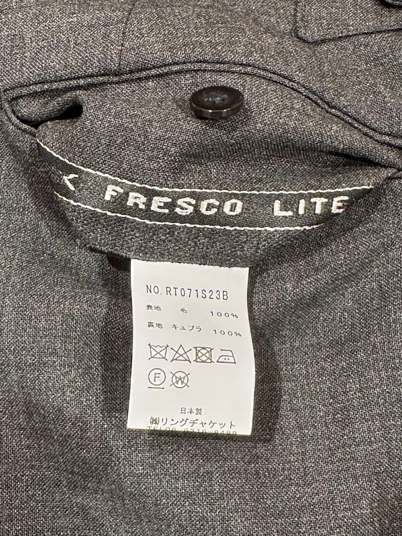 RING JACKET スラックス 46サイズ ダブルプリーツ 美品　フレスコ