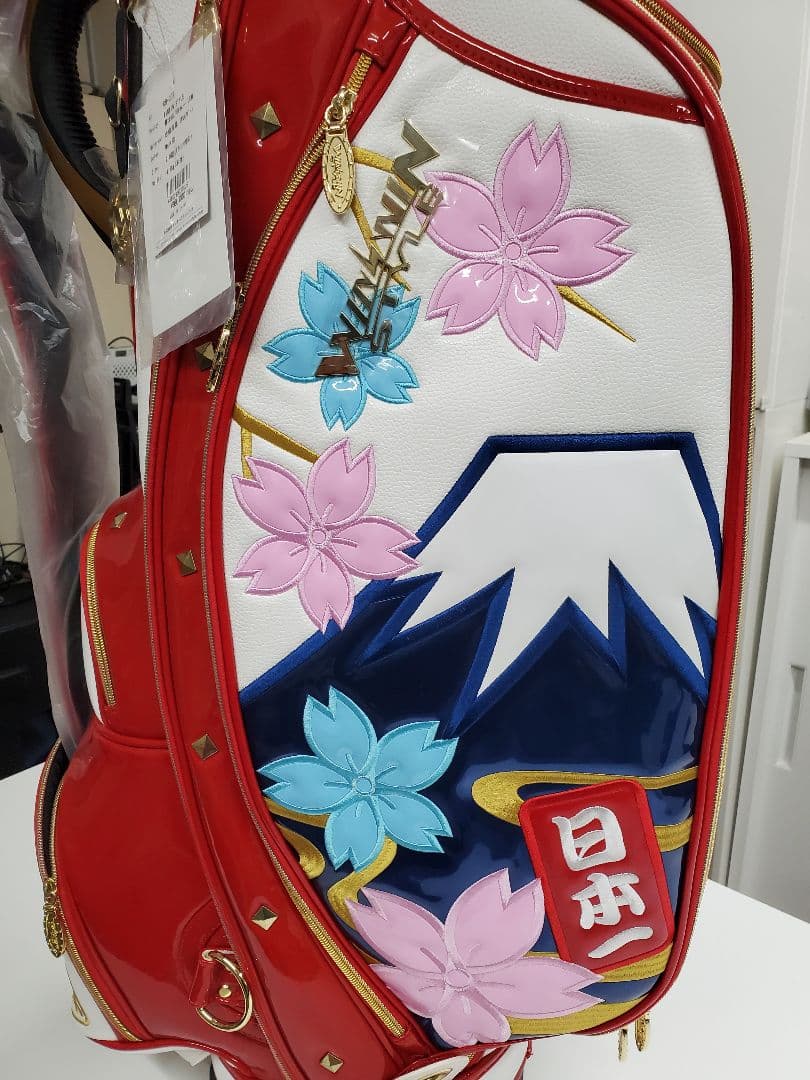 【限定100本】富士山/日本一CART BAG GOLD ゴルフバッグ