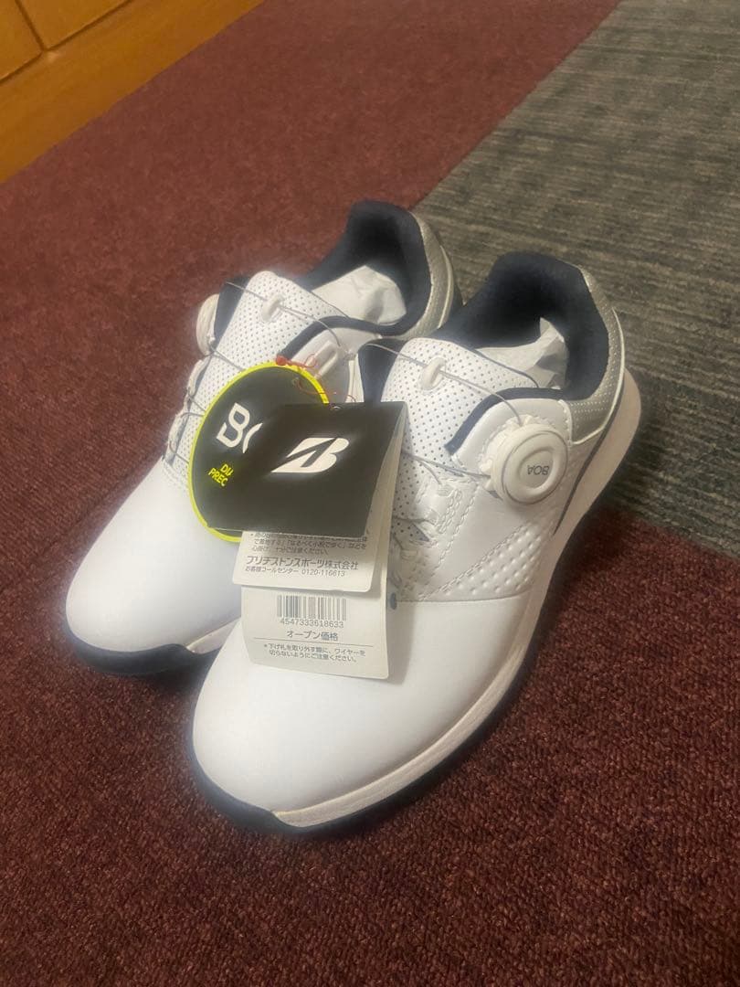 ブリヂストン レディースゴルフシューズ BOAシステム ホワイト/ネイビー