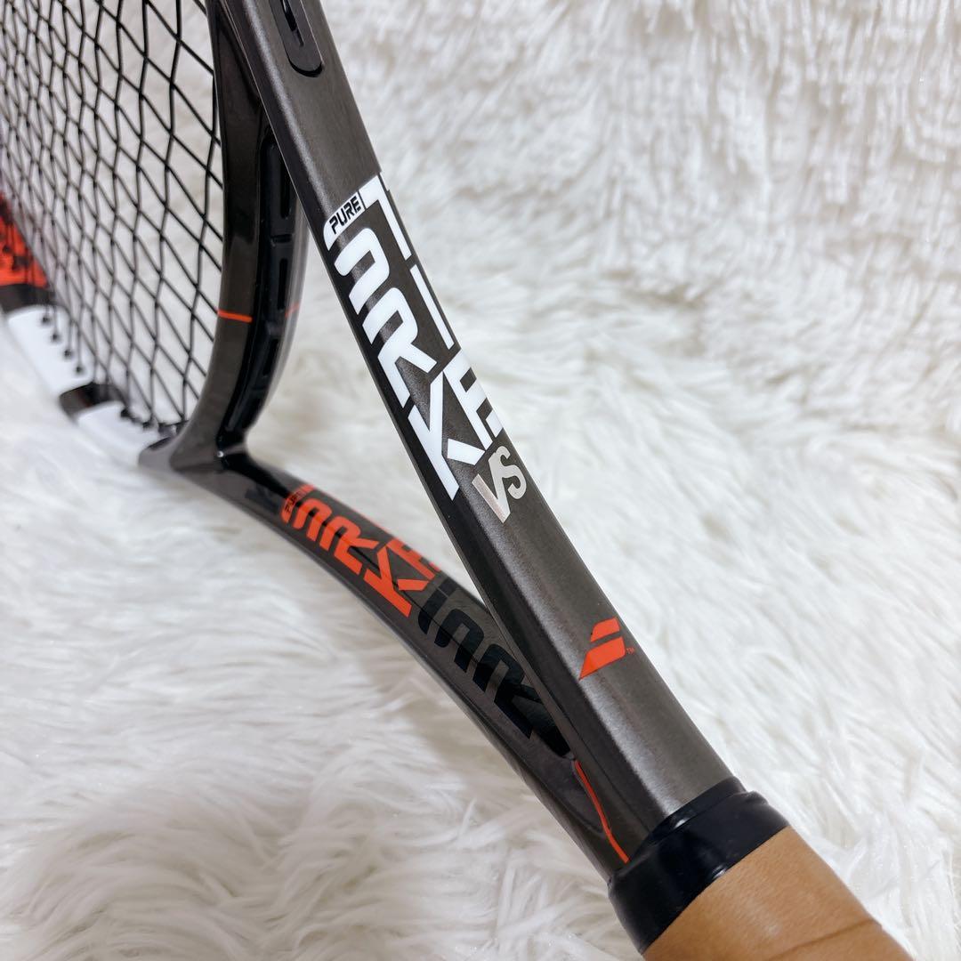 美品】Babolat Pure Strike VS レザーグリップ