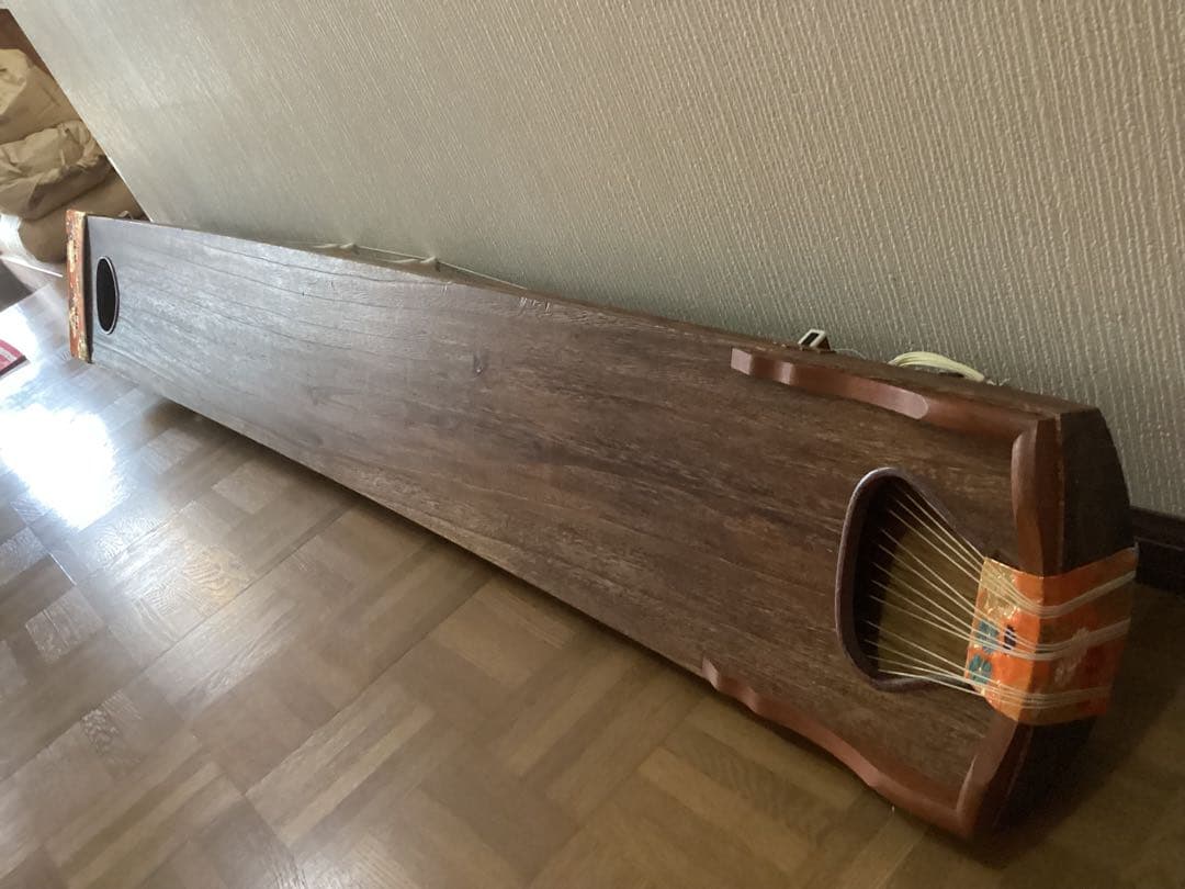 良品】お琴 13弦 すだれ彫り 木製 譜見台 調子笛 爪琴柱・ソフト