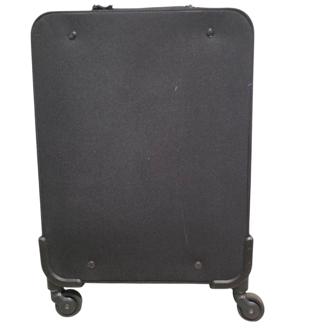 美品 機内持ち込み 無印良品 半分の厚みで収納できるソフトキャリーケース 黒