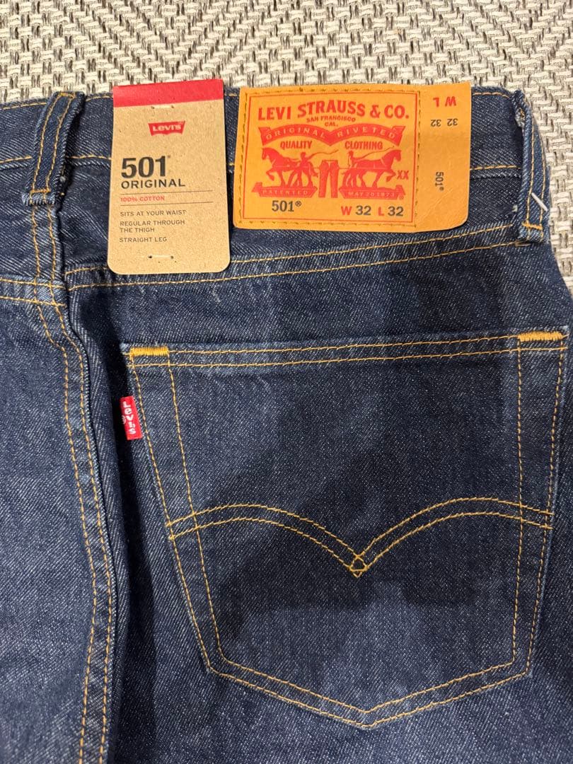 リーバイス 2ND トラッカーJKT S 501 セットアップ 濃紺 W32 - メルカリ