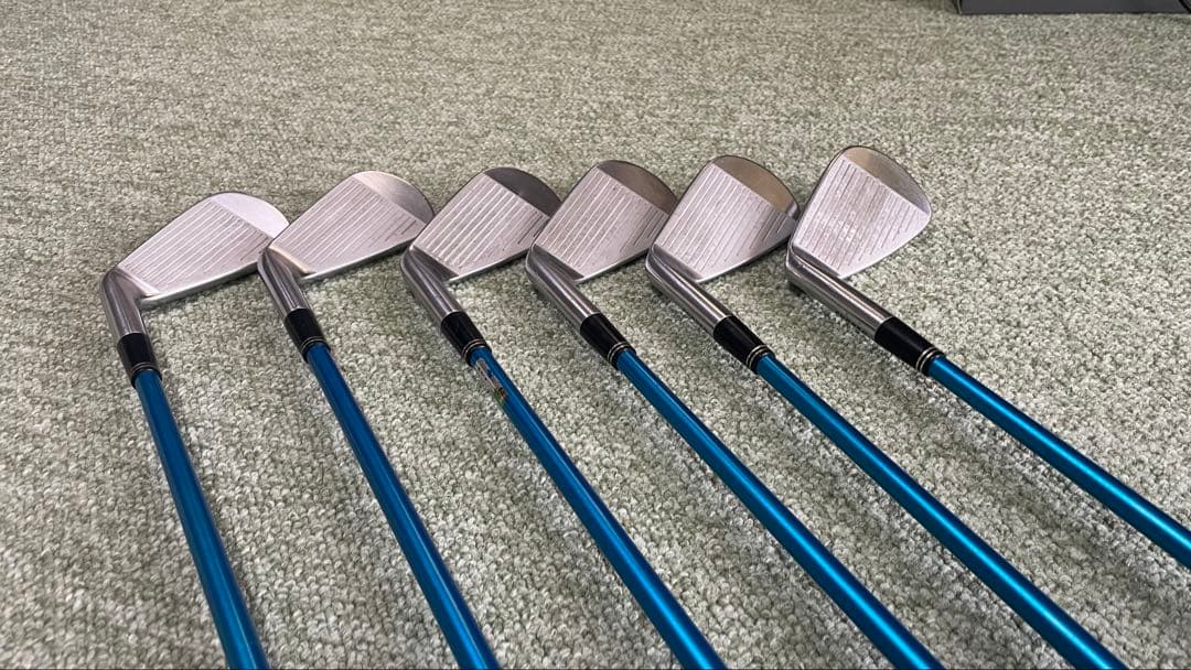 アイアンセット 6本 スチールシャフト 青 セール