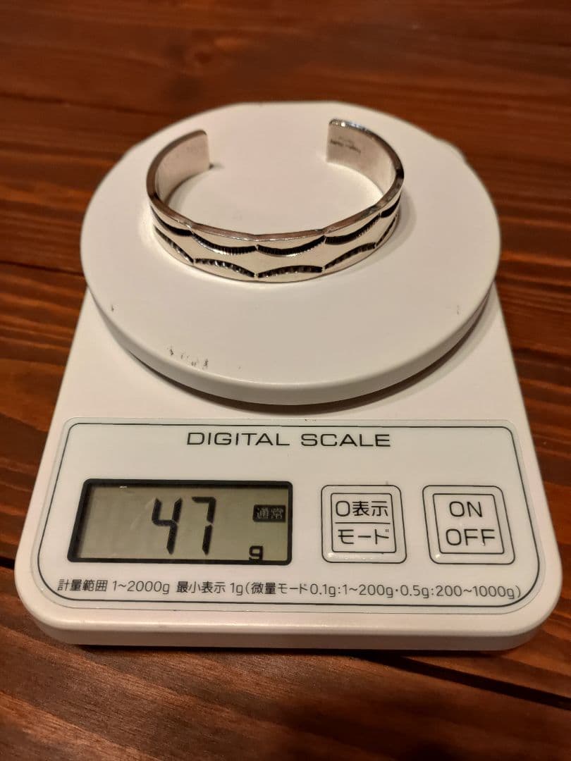 【ヘビーゲージ】INDIAN JEWELRY Navajo バングル 約47g