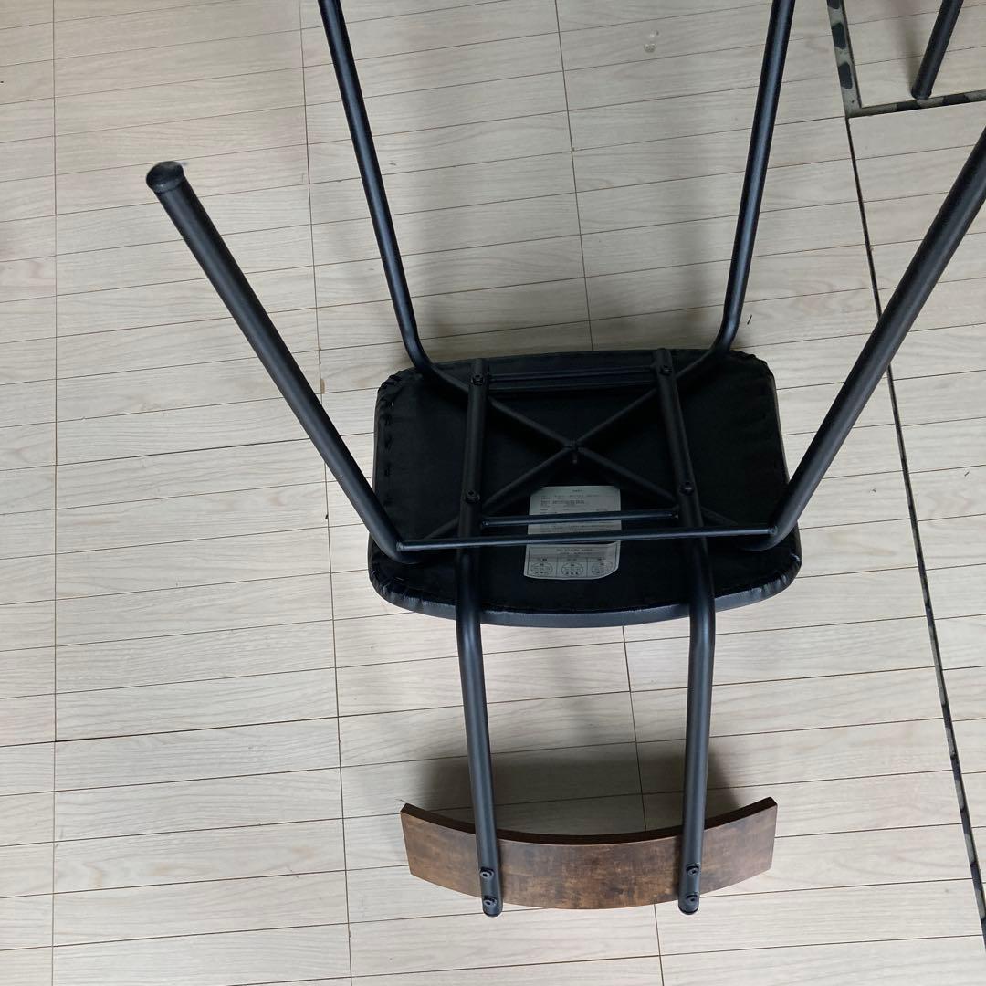 ニトリ DC STAIN MBR ダイニングチェア2脚セット