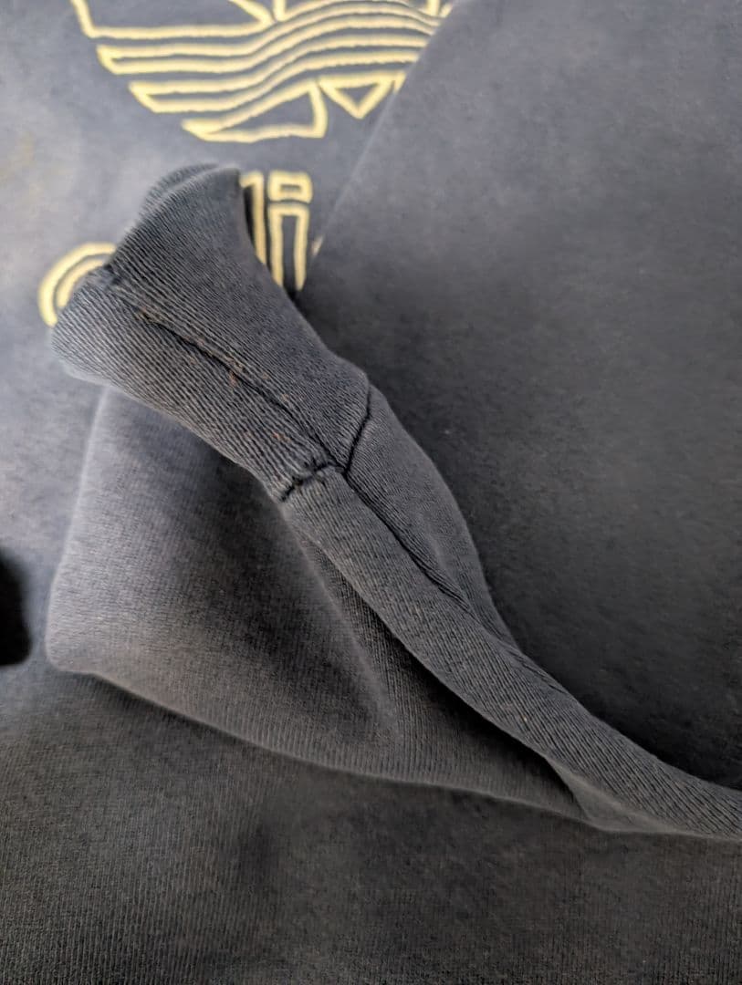 80sアメリカ製 アディダス トレフォイルロゴスウェット ネイビー