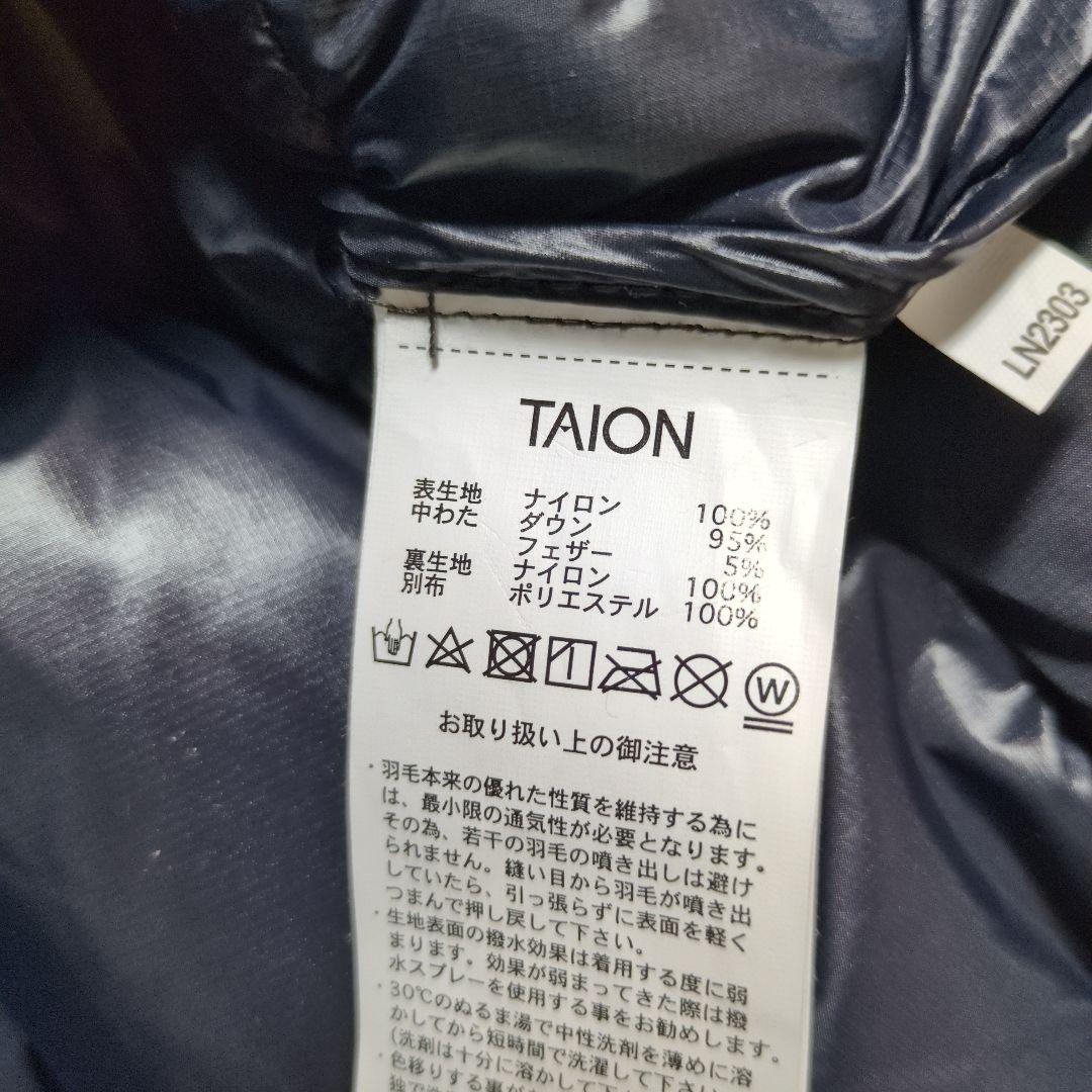 TAION マウンテンパッカブルボリュームダウンコート ブラック L